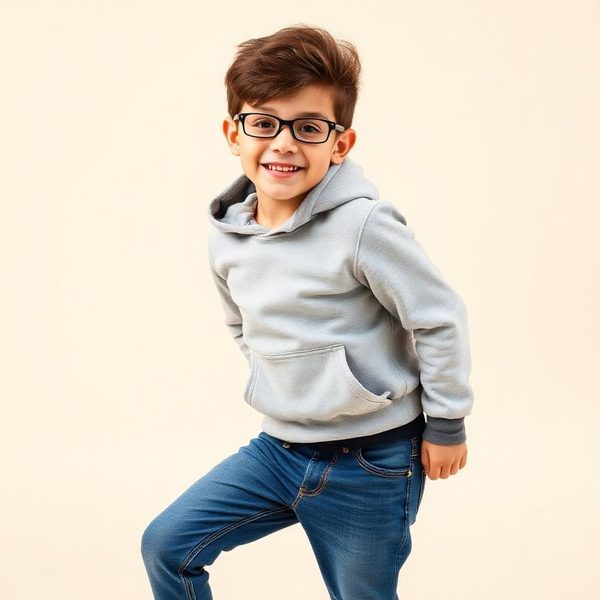 Trendy kids hoodie and jeans for boys casual wear